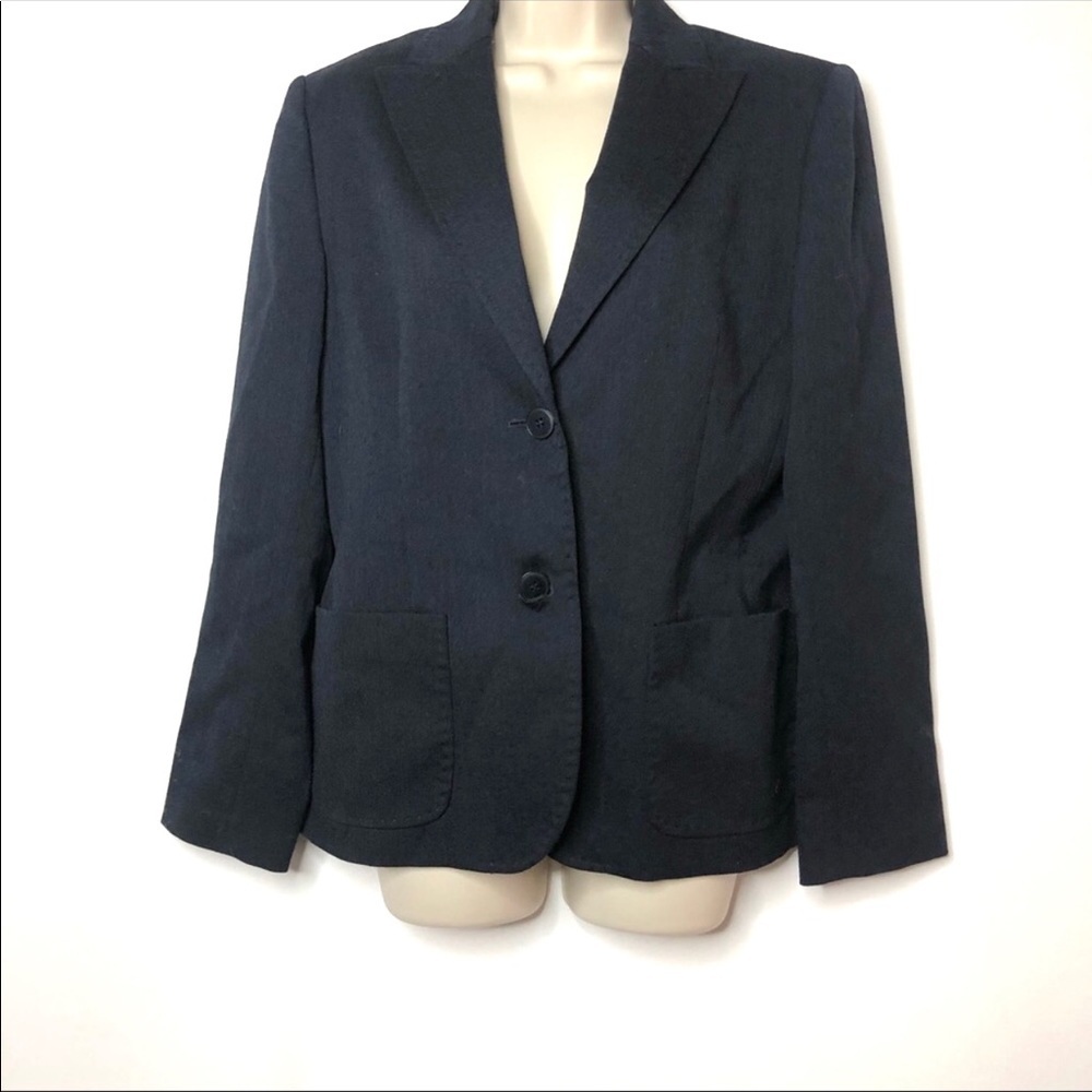 Cinzia Rocca Charcoal Wool Blazer 8 A3